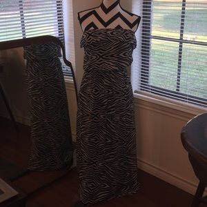 Zebra print maxi dress 🦓